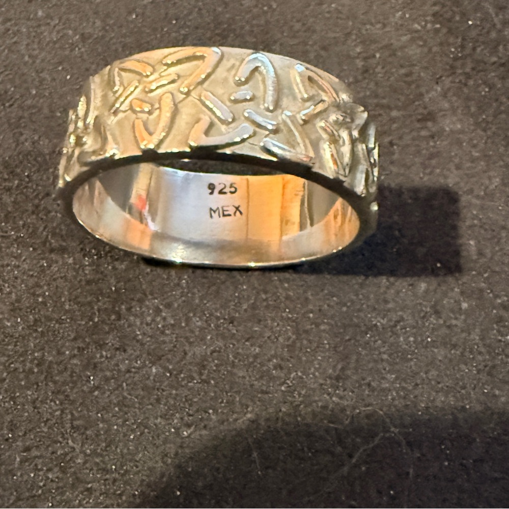Mexican 925 Sterling Silver Celtic Knot Band – Unisex